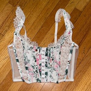 Victoria’s Secret Lace Floral Corset Top